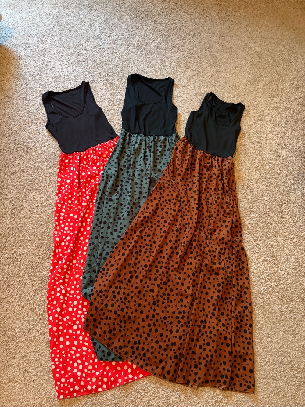 SHEIN Polka Dot Maxi Dress Bundle